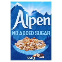 Alpen NO ADDED SUGAR Muesli 560g - Best Before: 27.05.26